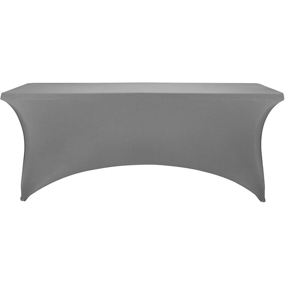 BDIUA-Spandex Fitted Stretch Table Cover for 6 ft or 4ft or 8ft Folding Table, Rectangular Cocktail Tablecloth, Perfect for Party or Banquet