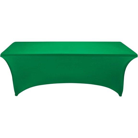 BDIUA-Spandex Fitted Stretch Table Cover for 6 ft or 4ft or 8ft Folding Table, Rectangular Cocktail Tablecloth, Perfect for Party or Banquet