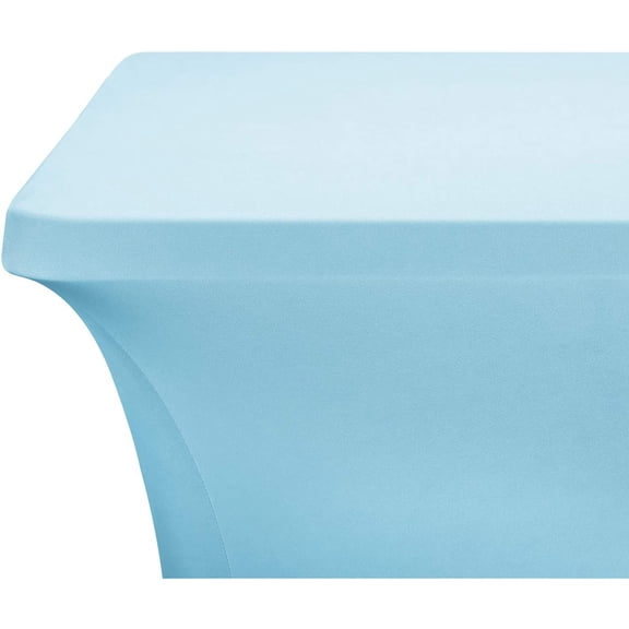 BDIUA-Spandex Fitted Stretch Table Cover for 6 ft or 4ft or 8ft Folding Table, Rectangular Cocktail Tablecloth, Perfect for Party or Banquet
