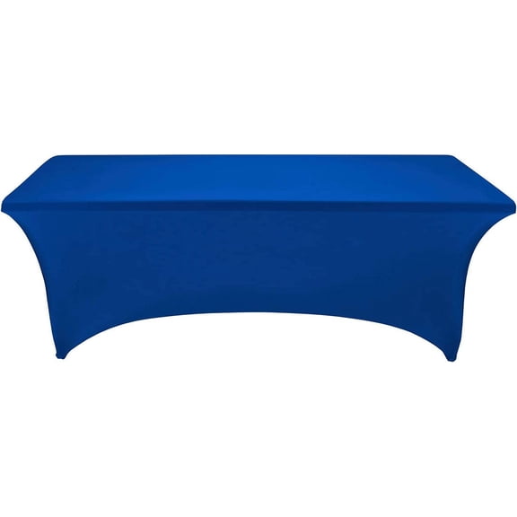 BDIUA-Spandex Fitted Stretch Table Cover for 6 ft or 4ft or 8ft Folding Table, Rectangular Cocktail Tablecloth, Perfect for Party or Banquet
