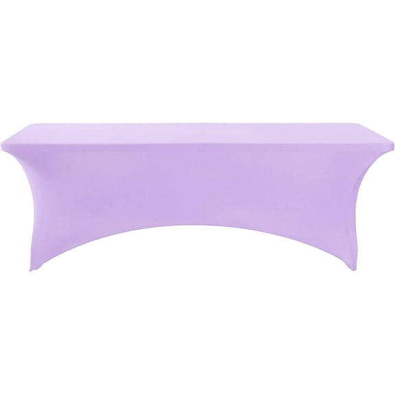 BDIUA-Spandex Fitted Stretch Table Cover for 6 ft or 4ft or 8ft Folding Table, Rectangular Cocktail Tablecover, Perfect for Party and Banquet