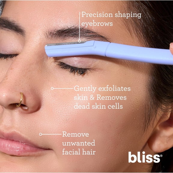 BDIUA-Stainless Steel Disposable Dermaplaning Tools | Facial Exfoliator and Eyebrow Razor to Dermaplane Peach Fuzz - 2 Pack -16 count