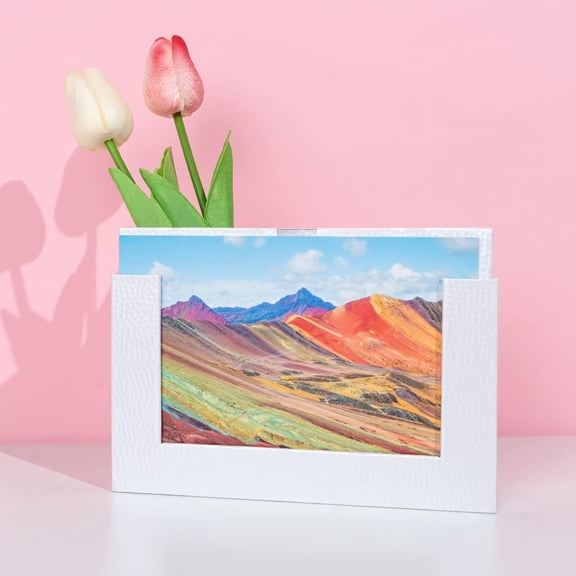 BDIUA-Storage Box 5x7, Cardboard Boxes for Small Family & Couple Photos, Gift Boxes, Silver White