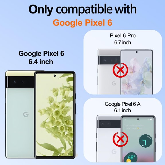 BDIUA-for Google Pixel 6 Phone Case with 2Pcs Screen Protector | 360 Rotation Ring Holder Magnetic Kickstand | Plating Gold Edge Soft TPU Protective Basic Funda para Cover for Pixel 6 Black