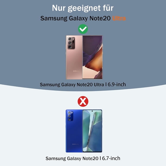 BDIUA-for Samsung Galaxy Note 20 Case with 360Magnetic Ring Holder Kickstand & [HD Screen Protector2] Phone Case for Galaxy Note 20 Case-Gray