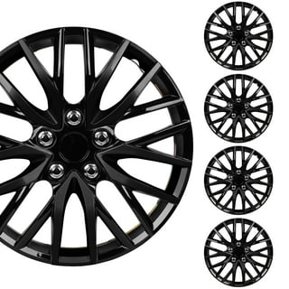 Black Hubcaps 16 Inch