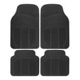 thumbnail image 1 of BDK All Weather Rubber Floor Mats for Car SUV & Truck - 4 Pieces Set (Front & Rear), Trimmable, Heavy Duty Protection (Black), 1 of 8