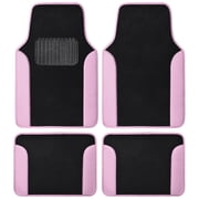 BDK Auto MT-202-PK Carpet Vinyl Mats 4 Pcs/Pink