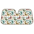 thumbnail image 1 of BDK Butterfly Sunshade, Colorful Butterflies, Folding Accordion with Static Cling Auto Shade, 1 of 9
