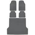 thumbnail image 1 of BDK Car Floor Mats with Large Cargo Trunk Mat, Heavy Duty Rubber Protection, Black Beige Gray, 1 of 4