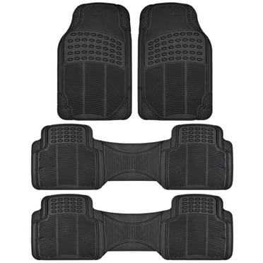Motor Trend Tappetini Auto Anteriori In Gomma - FlexTough Contour Liners - Universali E Tagliabili - Protezione Anti Intemperie