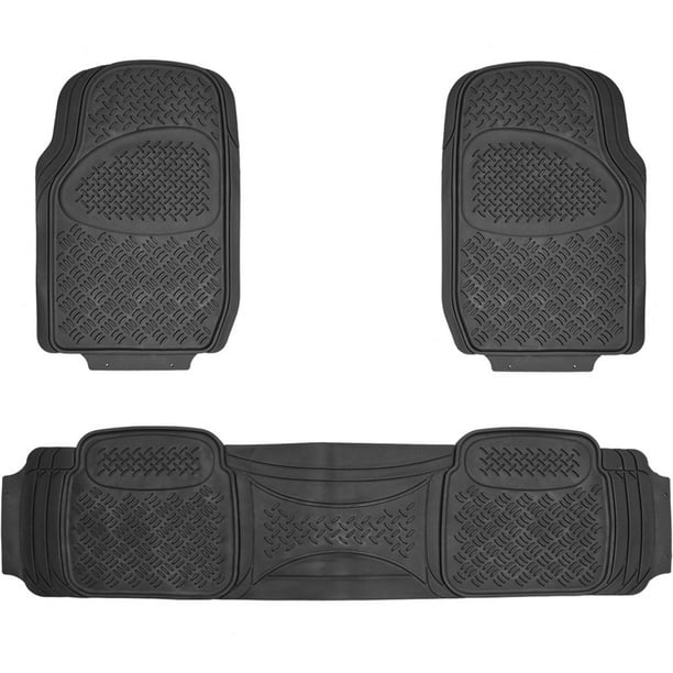 Bdk Diamond All Weather Rubber Floor Mats For Car Suv Van And Truck