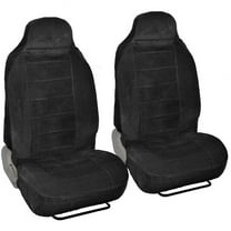 BDK Encore Car Seat Covers, Dotted Cloth 2 Piece Premium High Back Seat Covers