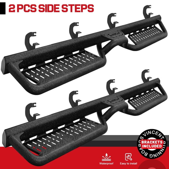 BDK FIT 19-26 Chevy Silverado/GMC Sierra 1500 Crew Cab Running Boards Side Step