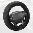 BDK Fantastic Fleece Faux Sheepskin Wool Steering Wheel Cover for Car