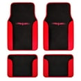 thumbnail image 1 of BDK Red Floor Mats for Cars - Black & Red Carpet Car Floor Mats Interior Liners for Auto Van Truck SUV - Carpet Floor Mats Fulle Set Front & Rear Protector, 1 of 7