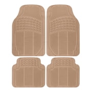 BDK Heavy-Duty 4-piece Front and Rear Rubber Car Floor Mats, All Weather Protection for Car, Truck and SUV
