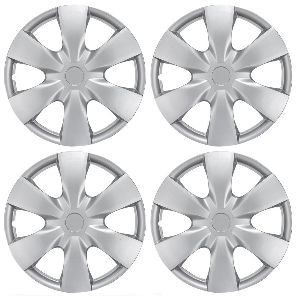 BDK (4-Pack Premium 15"" Wheel Rim Cover Hubcaps OEM Style Replacement Snap On Car Truck SUV Hub Cap - 15 Inch Set, KT-1008-15_df