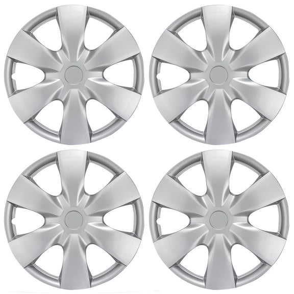BDK (4-Pack Premium 15"" Wheel Rim Cover Hubcaps OEM Style Replacement Snap On Car Truck SUV Hub Cap - 15 Inch Set, KT-1008-15_df