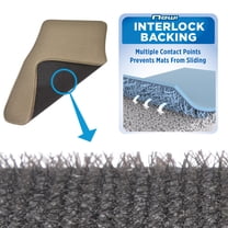 Motor Trend Premium Inter-Lock Backing Carpet Car Floor Mats - Front & Rear, Thick & Durable Auto Protection, Fits Most Cars Truck SUV Coupe Sedan