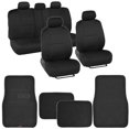 thumbnail image 1 of BDK MT-300 Front & Rear Combo Set of 4 Piece Auto Carpet Floor Mats with PolyPro Car Seat Covers, Fits Most for Car Truck Van SUV, Interior Car Accessories, 1 of 7