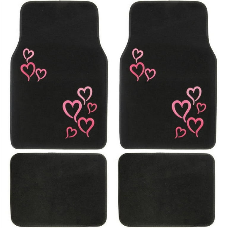 Pink car floor mats deals