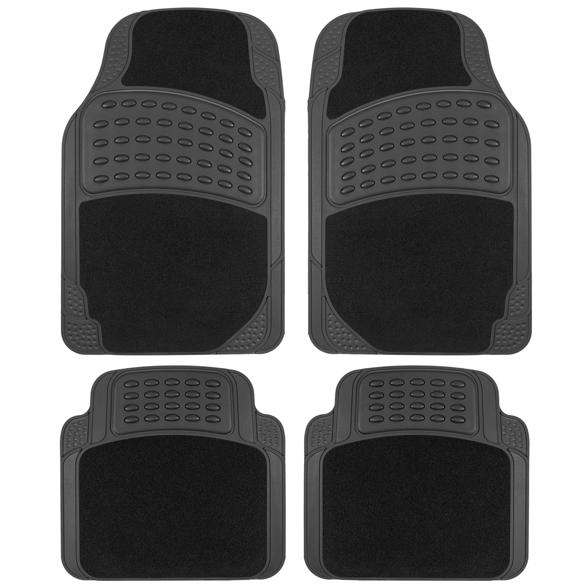 BDK MT484BK HybridMat Automotive Rubber & Carpet Floor Mats