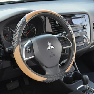 Protector 2 in 1, elasticized steering wheel cover - Beige - Cridem