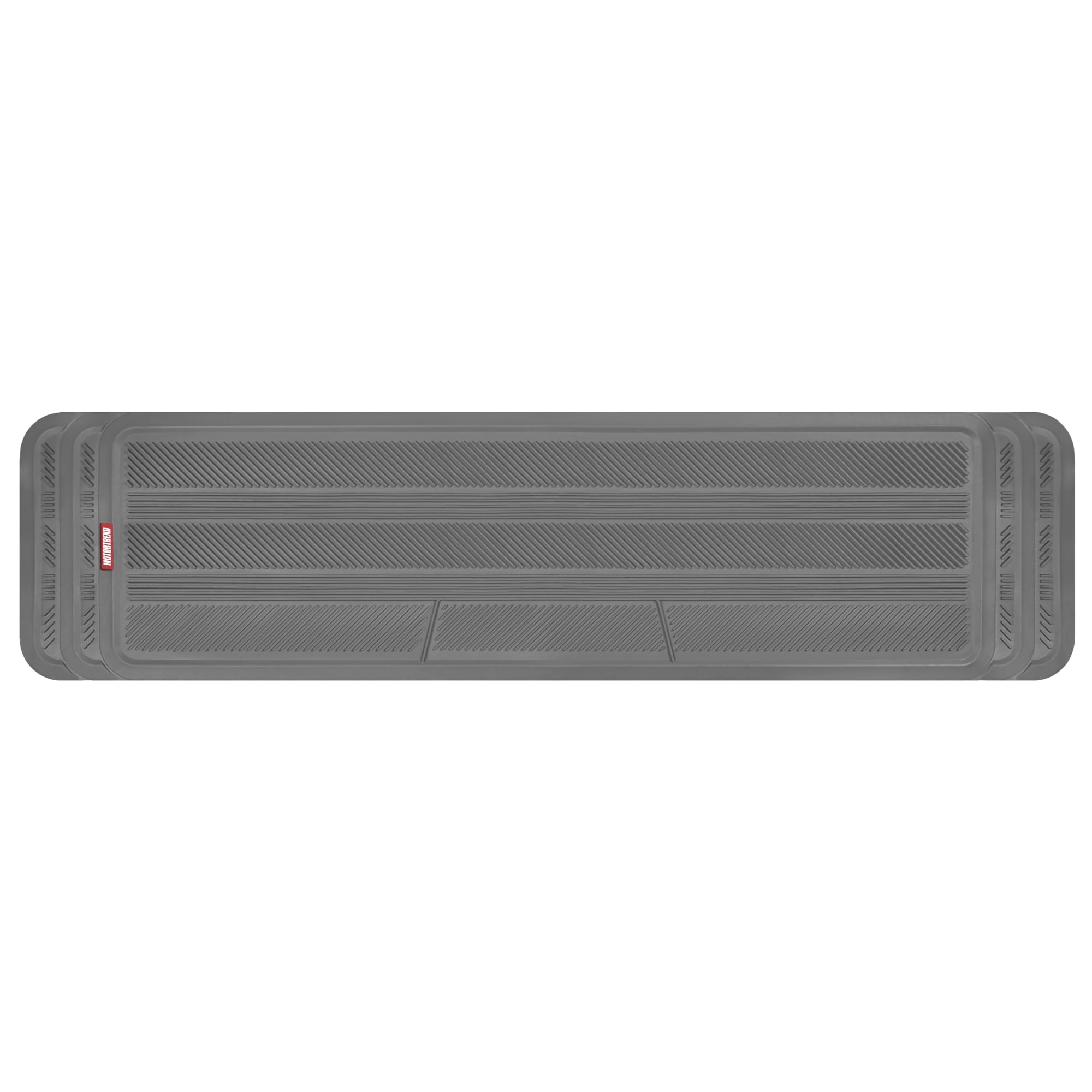 Motor Trend Heavy Duty Rear Back Seat Floor Mats 2nd or 3rd Row Floor Mat for Car, SUV & Van - All Weather SUV Gray Runner Rubber Mat - Floor Runner Back Row Floor Mat Interior Accessories 57x15