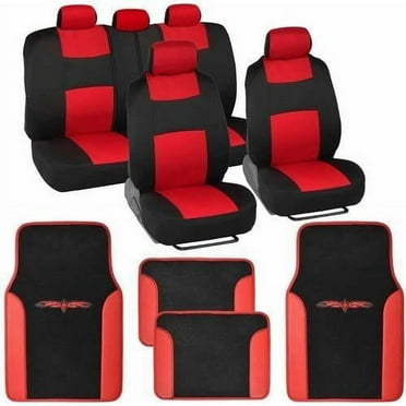 BDK Original Car Seat Covers and Floor Mats, Split Bench, Easy Installation, 6 Colors