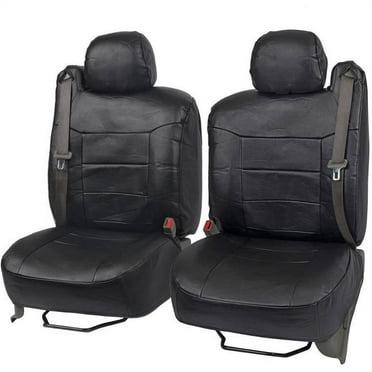BDK PU Leather Seat Covers for SUV and Pick up Trucks, Built in Seatbelt