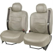 BDK PU Leather Seat Covers for SUV and Pick up Trucks, Built in Seatbelt