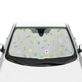 thumbnail image 1 of BDK Pastel Flowers Windshield Sun Shade, Car Sun Shade with Premium Double Bubble Design, Printed Sunshade for Car Windshield with Storage Strap, Measures 57 x 27 inches, 1 of 6