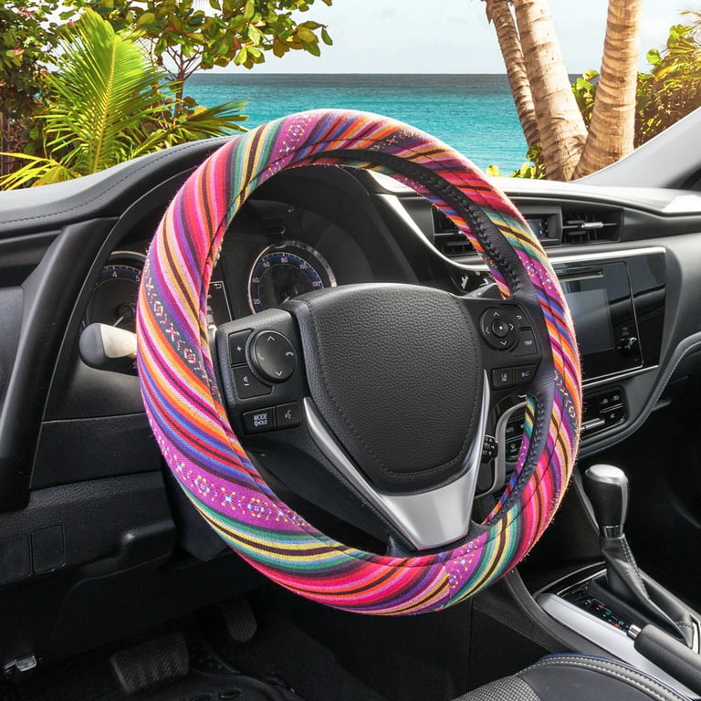 Boho car steering wheel cover discount