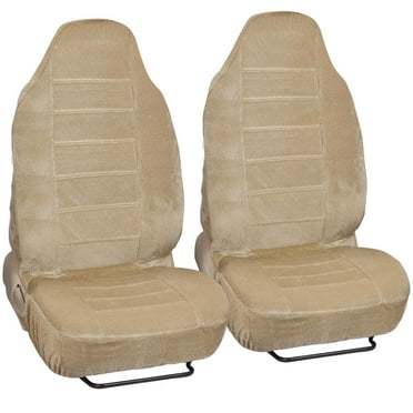 BDK Regal Car Seat Covers, Dotted Cloth 2 Piece Premium High Back Seat Covers