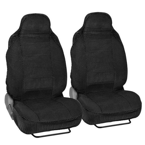 BDK Scottsdale Car Seat Covers, Premium Cloth Front Pair, 2pc, For Car/SUV