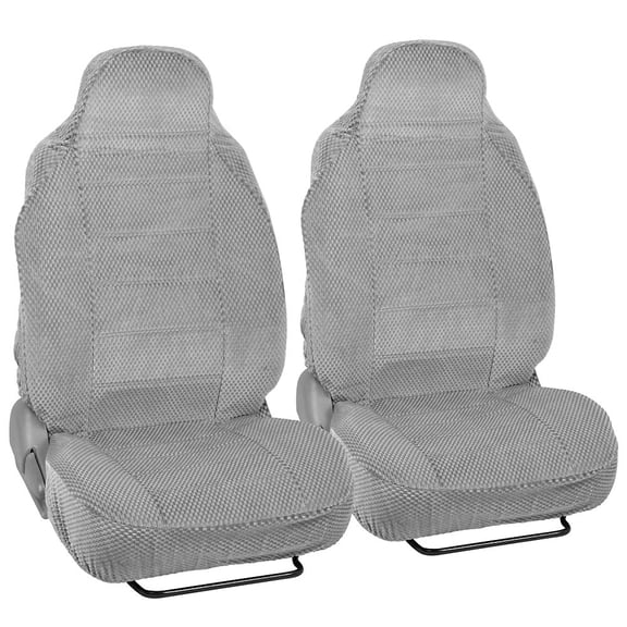BDK Scottsdale Car Seat Covers, Premium Cloth Front Pair, 2pc, For Car/SUV