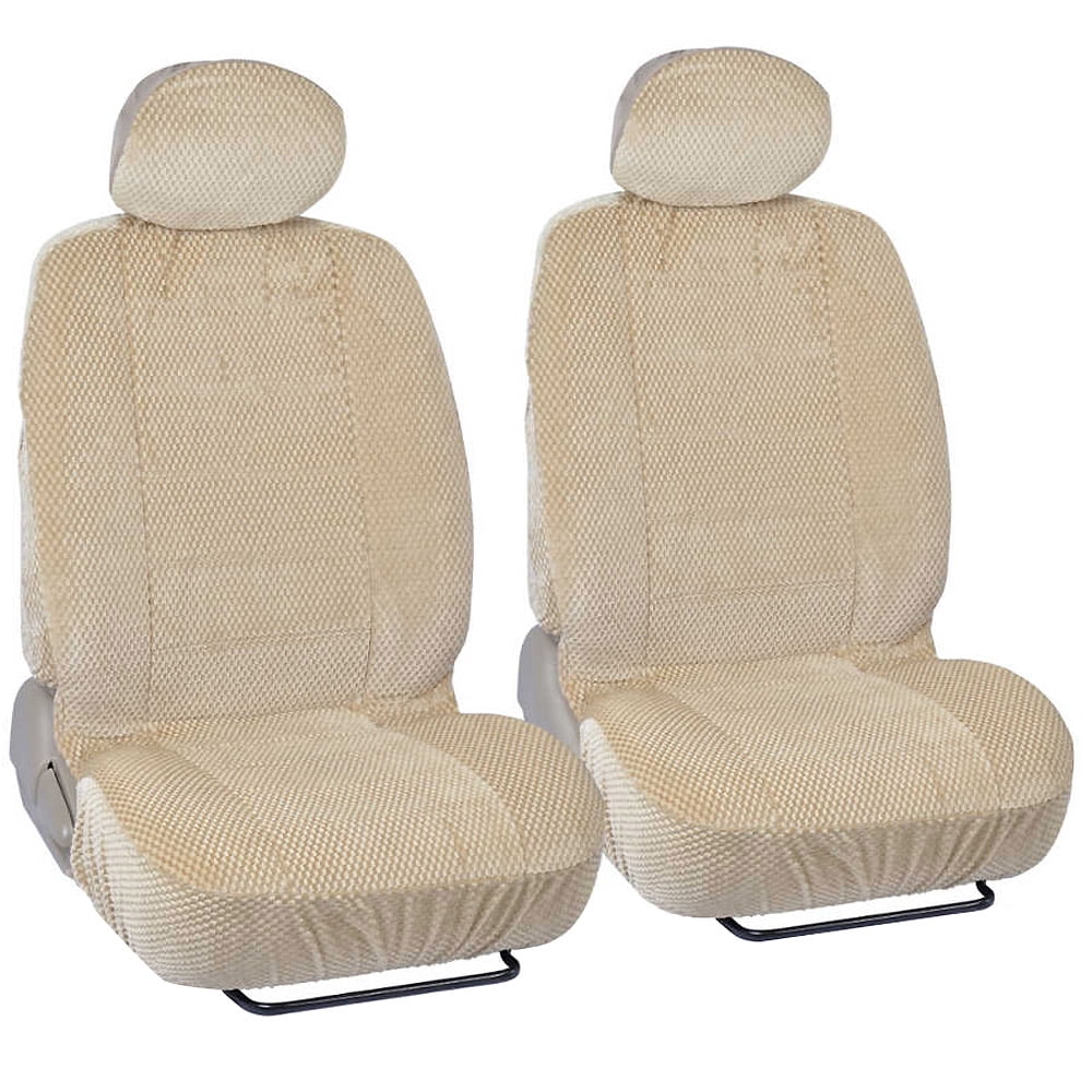 BDK Scottsdale Car Seat Covers, Premium Cloth Front Pair, 4pc, For Car/SUV