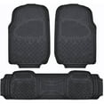 thumbnail image 1 of BDK Super Duty Rubber Floor Mats for Car SUV and Van 3 Rows with Cargo Mat, All Weather, Heavy Duty, 3 Colors, 1 of 14