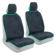 BDK UltraFit Car Seat Towel Cover, 2 Pack Waterproof Sweat Protector, Ideal for Gym, Swimming, Surfing & Running, Universal Fit for Auto Truck, Van and SUV