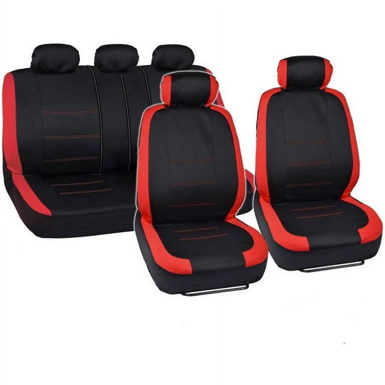 BDK Venice Sport Car Seat Covers with Floor Mats and Steering