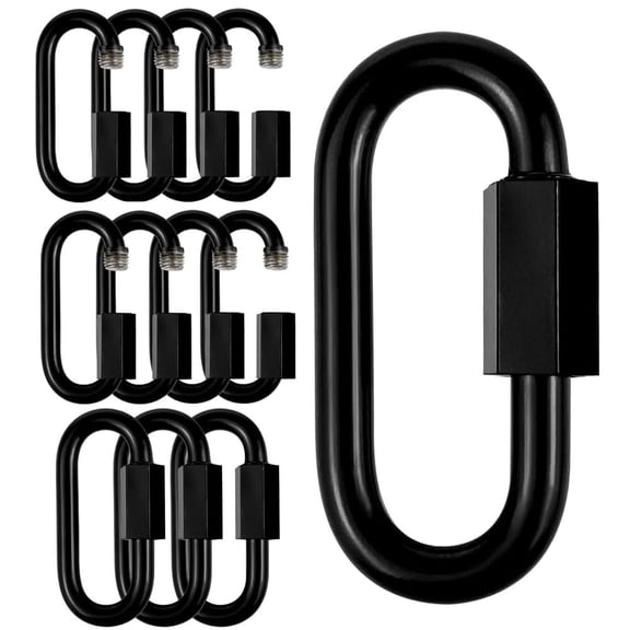 BDKWID-1.9" Chain Quick Links, 12 Pcs 3/16" Marine Grade Screw Chain Links, Large Opening Chain Connector Chain Coupler, 650 Lbs Capacity