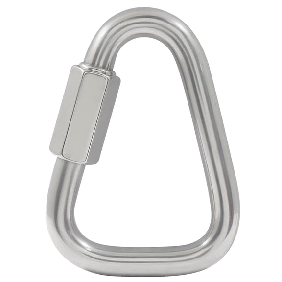 BDKWID-1 Pack Delta Quick Links, 1/2 Inch 316 Stainless Steel Heavy Duty Triangle Locking Quick Links Triangle, M12 Chain Connector for Heavy Lifting/Construction Workers