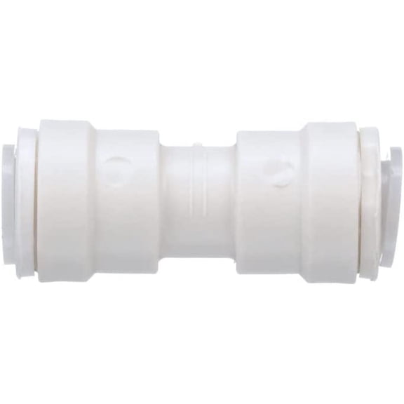 BDKWID-1015-08 AquaLock Plastic Mini Series, 1/2" OD x 1/2" OD Lead-Free Polypropylene Mini Coupling Union Connector, O-Ring, Quick Push-to-Connect Design, Tool-Free Installation