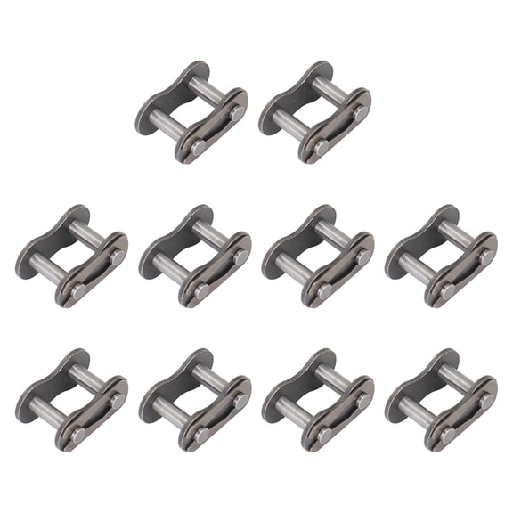 BDKWID-10PCS 08B Roller Chain Connecting Links, 1/2 Inch Pitch Master Connector Link Carbon Steel, Standard Connecting Split Link for 08B Chain