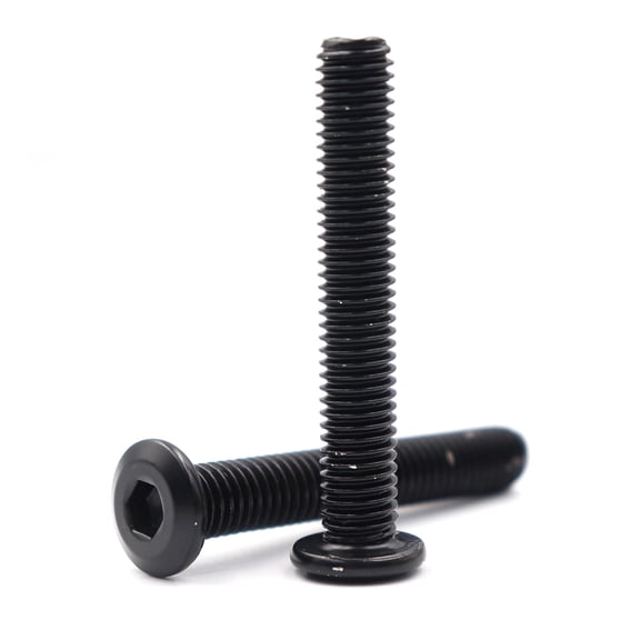 BDKWID-10pcs M8 x 18mm Black Rivet Countersunk Socket Cap Allen Bolts Rivet Screws Furniture Connecting 304 Stainless Steel