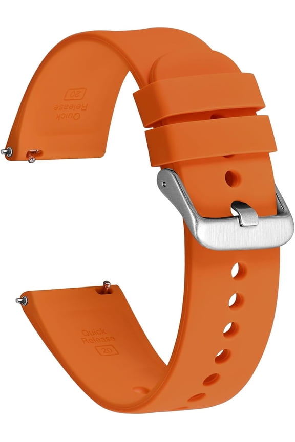 -18mm 19mm 20mm 21mm 22mm Silicone Watch Bands, Sporty Series Watch Straps with Quick Release