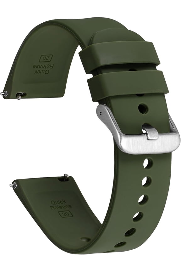 -18mm 19mm 20mm 21mm 22mm Silicone Watch Bands, Sporty Series Watch Straps with Quick Release
