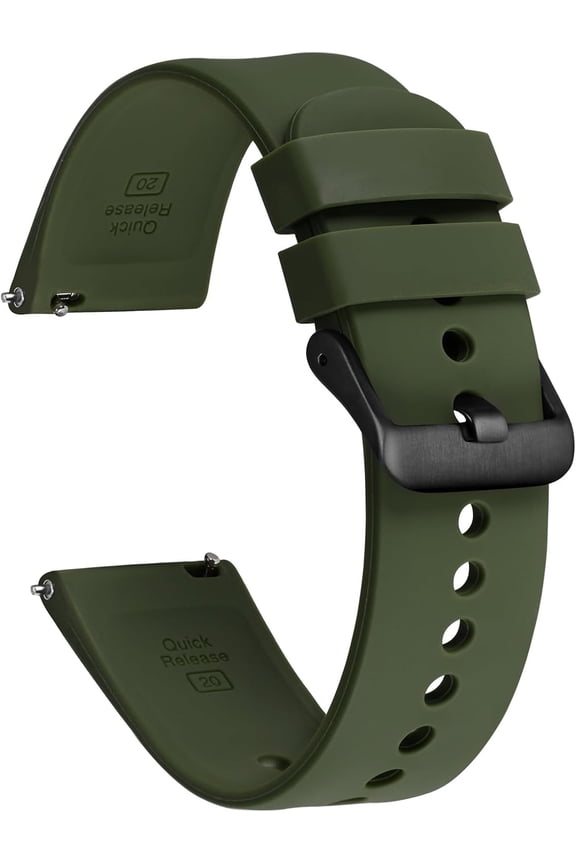 -18mm 19mm 20mm 21mm 22mm Silicone Watch Bands, Sporty Series Watch Straps with Quick Release