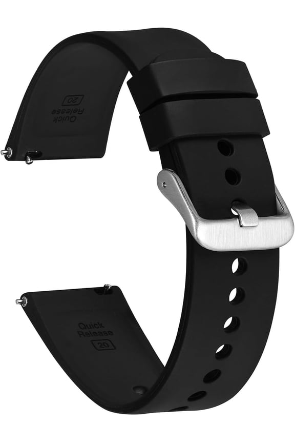 -18mm 19mm 20mm 21mm 22mm Silicone Watch Bands, Sporty Series Watch Straps with Quick Release